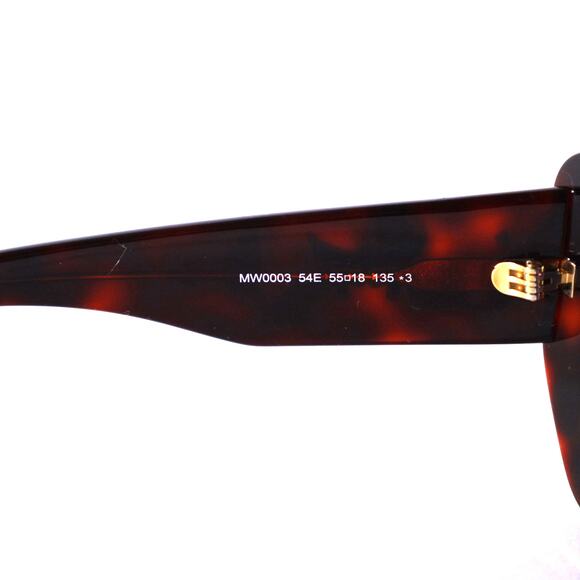 MCM Rectangle Cat Eye Sunglasses - Red Havana / Brown - NWT - Picture 5 of 8